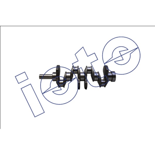 IOTO 13002 KRANK MILI - CELIK DOKUM HYUNDAI H100 1993-2004 STAREX TCI 1997-2007 MITSUBISHI L300 L200 KIA BONGO 2.5 K2500 2004> D4BH 4D55 