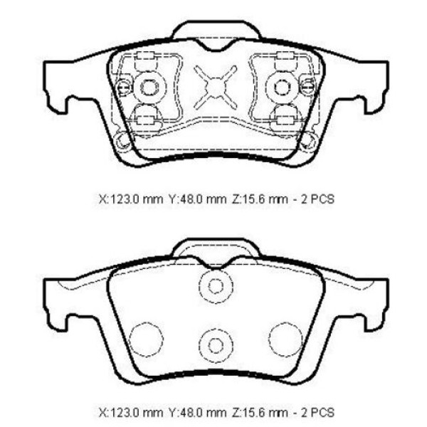 IOTO 30204 FREN BALATA TAKIMI ARKA SIMLI NISSAN PRIMERA 2002> MAZDA 3 2003> OPEL VECTARA C 2003> FORD FOCUS II-III 2003-2015 CMAX 2003> KUGA 2008> CONNECT 2014> VOLVO S40 2006> 2.0-2.5 RENAULT LAGUNA 2008> LATITUDE III 2011> 