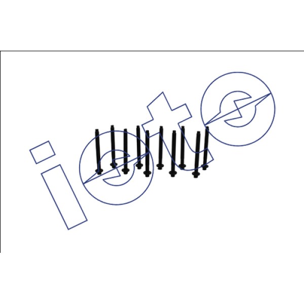 IOTO 12101 SILINDIR KAPAK SAPLAMASI SETI (M12 150X131-QTY=10) DW10 DV9 