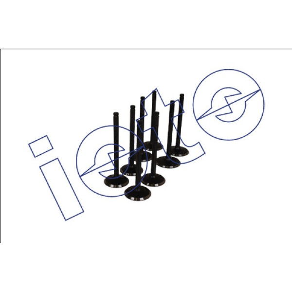 IOTO 20202-12606 SUBAP TAKIMI 4 IN 4 EX (STELITLI) OPEL 1.8 2.0 VECTRA A 20NE ASTRA F KADETT E 1.8 OMEGA CALIBRA 2.0 8V IN (41.8X7X103.8) EX (36.5X7X103.8) 