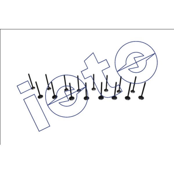 IOTO 12605 SUBAP TAKIMI 8 IN + 8 EX (STELITLI NITRASYONLU) FIAT PALIO STILO 1.2 16V EGEA LINEA 843A100 1.4 TJET IN (26.9X6X95.3) EX (22.4X6X94.7) 