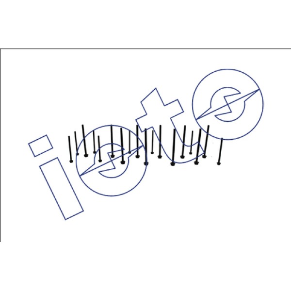 IOTO 12101 SILINDIR KAPAK SAPLAMASI SETI (M10 150X160-QTY=10. M8 125X120-QTY=8) FORD TRANSIT SERILERI ALUMINYUM KAPAKLAR 