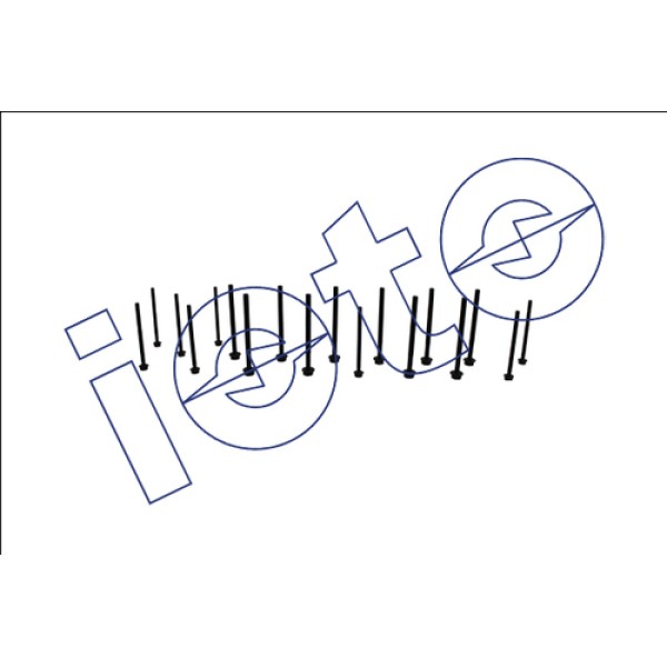 IOTO 12102 SILINDIR KAPAK SAPLAMASI SETI (M10 150X140-QTY=10. M8 125X120-QTY=8) FORD TRANSIT 2.2 TDCI 125PS V348 TRANSIT 2.2 16V TDCI 100-125-155 EURO5 ONDEN CEKISLI 2012> 