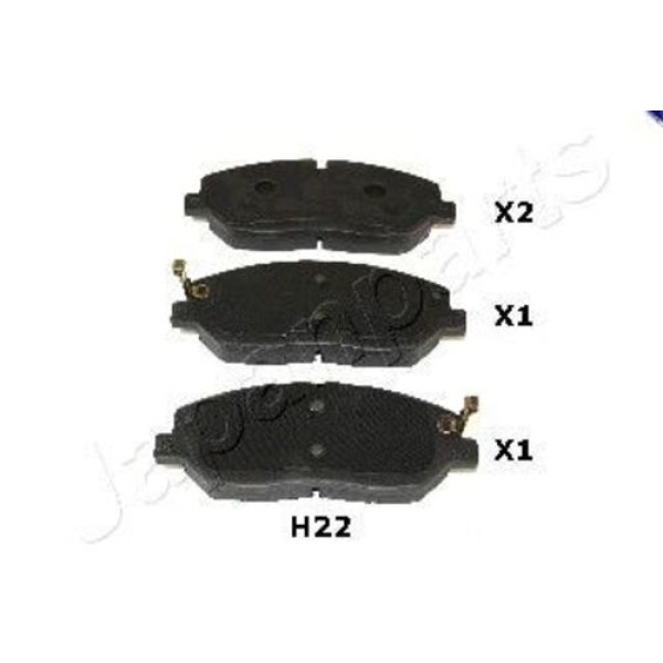 JAPAN PARTS PAH22AF HYUNDAI H350-PANELVAN 15-ON FREN BALATASI 