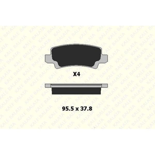 KALE BALATA 2381615804 ARKA BALATA COROLLA 1.4 VVT 1.6 WVA23816 W 