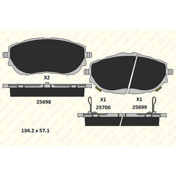 KALE BALATA 2569818715 DISK BALATA ON 