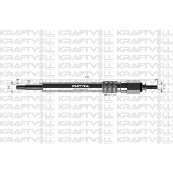 KRAFTVOLL 5030056 Kızdırma Bujisi 20,5V Isuzu Nkr- Npr