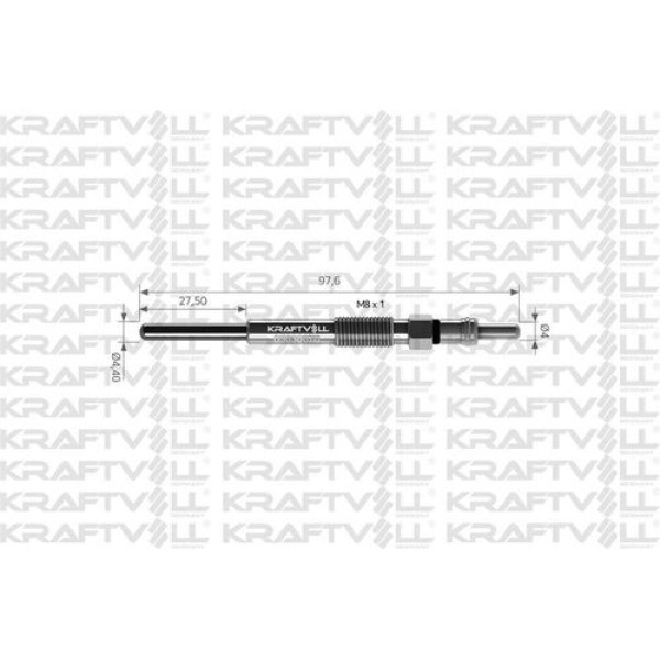 KRAFTVOLL 5030070 Kızdırma Bujisi 11V 407-607-807-4007 2.2 HDI 06- C5-C6-C8 2.2 HDI Outlander 2.2 Dı