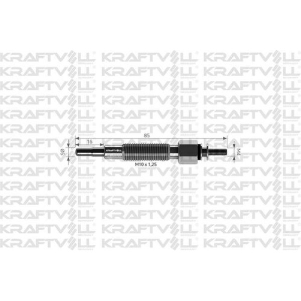 KRAFTVOLL 5030122 Kızdırma Bujisi 11V Civic 1.4 I (Ej9) Nissan Terrrano 2.7 TDI –Pıck-Up 2.5D-Td 