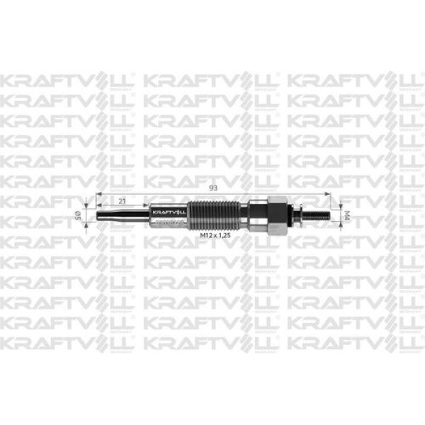 KRAFTVOLL 5030128 Kızdırma Bujisi 12V Nissan Cabal-Cıvılıan-Clıpper 3.0D 