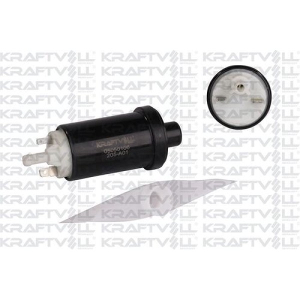 KRAFTVOLL 5050106 Yakıt Pompası Uno Brava Citroen Corsa B 1 Bar 110 L / H Filtrelı 