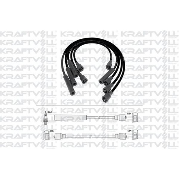 KRAFTVOLL 5070200 Buji Kablosu Taunus 1,6 8Mm (Silikon Kablo) 