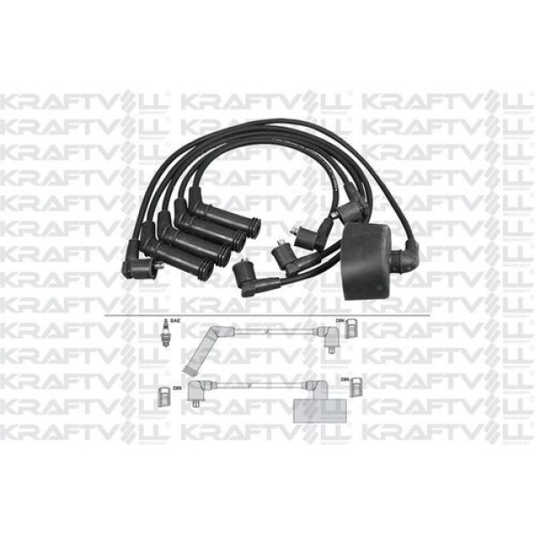 KRAFTVOLL 5070213 Buji Kablosu Hyundai Accent 1.3 95-00 (Karbüratörlu) (Silikon Kablo) 