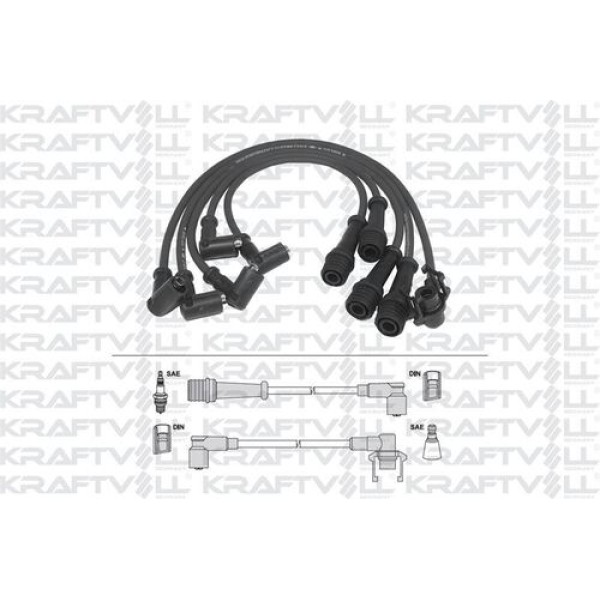 KRAFTVOLL 5070237 Buji-Bobin Kablosu Concorde 8V (Silikon Kablo) 