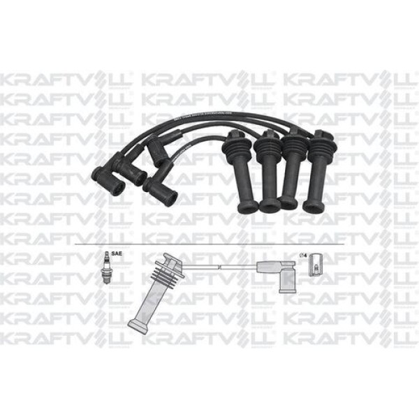 KRAFTVOLL 5070248 Buji Kablosu Focus 1,4İ 16V 00 - (Silikon Kablo)