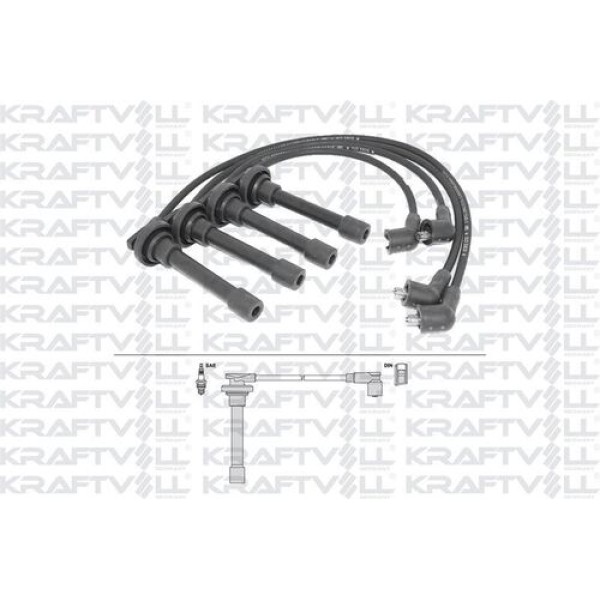 KRAFTVOLL 5070307 Buji Kablosu Civic Crx Civic II / III / IV / V Integra 1.2 / 1.3 / 1.4 / 1.5 / 1.6