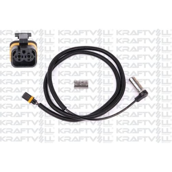 KRAFTVOLL 5090629 Abs Sensörü Sağ Kampana Tip (1300 Mm) B Tipi Siyah Fiş (Spıral Korumalı) Man Truck 