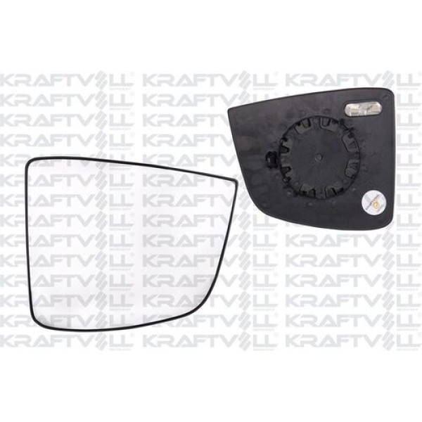 KRAFTVOLL 9080024 Dış Dikiz Ayna Camı Elektrikli Isıtmalı Convex Camlı Sağ Doblo III 10-