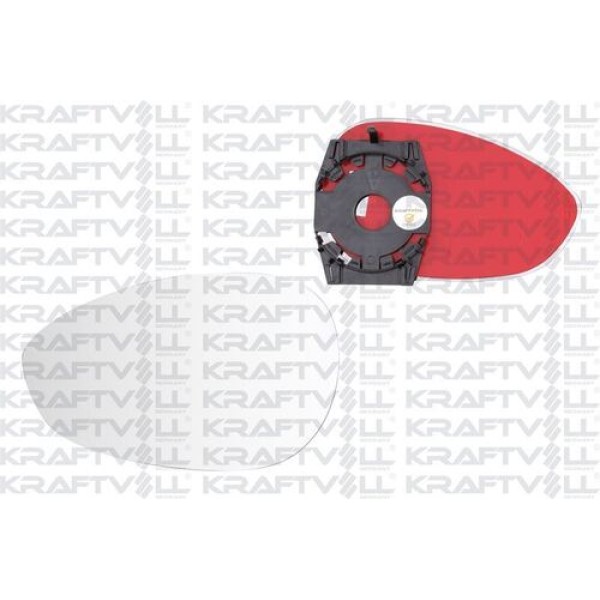 KRAFTVOLL 9080025 Dış Dikiz Ayna Camı Mekanik Convex Camlı Sol Grande Punto-Linea