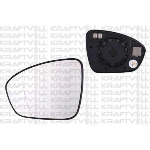 KRAFTVOLL 9080074 Dış Dikiz Ayna Camı Mekanik Convex Camlı Sağ Accent Era 05- 10 