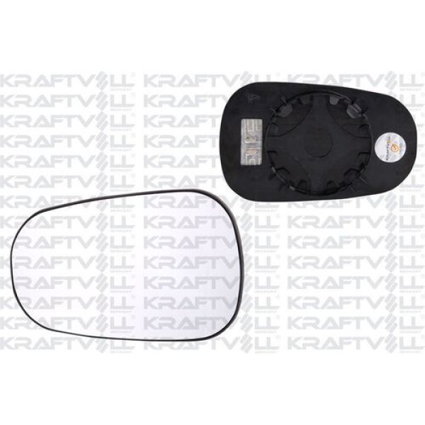 KRAFTVOLL 9080112 Dış Dikiz Ayna Camı Elektrikli Isıtmalı Convex Camlı Sağ-Sol CLIO I-Iı-Scenic I