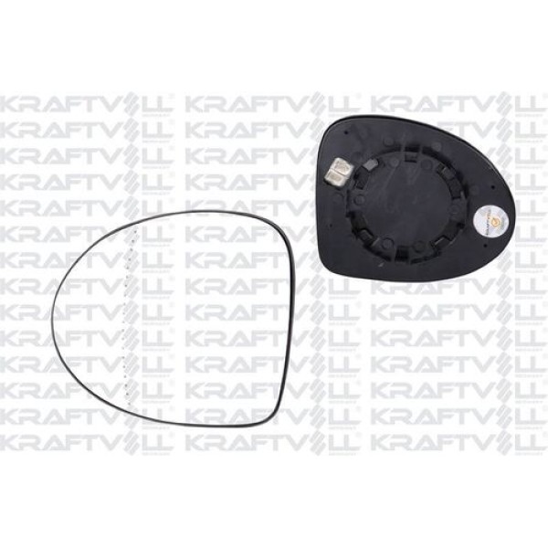 KRAFTVOLL 9080126 Dış Dikiz Ayna Camı Elektrikli Isıtmalı Asferik Camlı Sol CLIO Symbol 08- 13