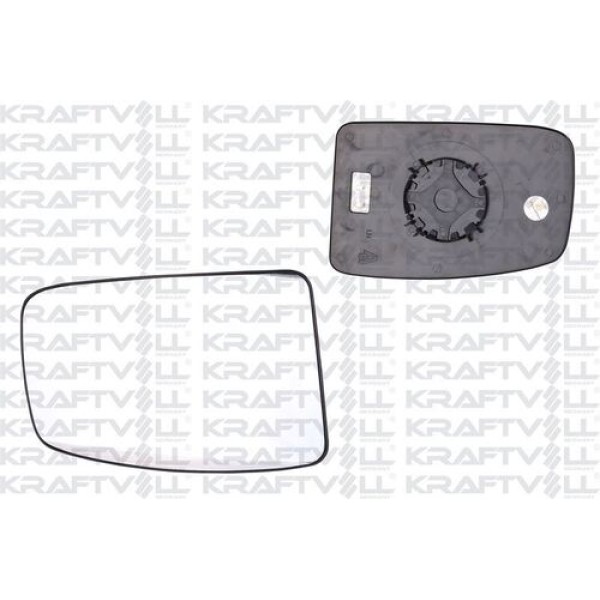 KRAFTVOLL 9080145 Dış Dikiz Ayna Camı Elektrikli Isıtmalı Convex Camlı Sol Master III 10-