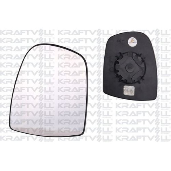 KRAFTVOLL 9080151 Dış Dikiz Ayna Camı Elektrikli Isıtmalı Convex Camlı Sol Trafic II 01-