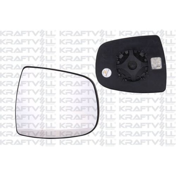 KRAFTVOLL 9080152 Dış Dikiz Ayna Camı Elektrikli Isıtmalı Convex Camlı Sağ Trafic II 01-