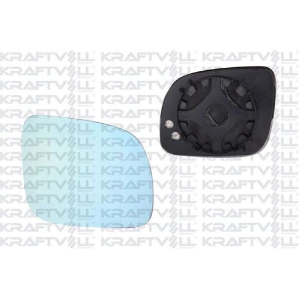 KRAFTVOLL 9080164 Dış Dikiz Ayna Camı Elektrikli Isıtmalı Convex Camlı Sağ (Blue Glass) Golf IV (99-