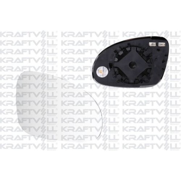 KRAFTVOLL 9080166 Dış Dikiz Ayna Camı Elektrikli Isıtmalı Sağ Convex Camlı Golf V-Jetta-Passat-Super