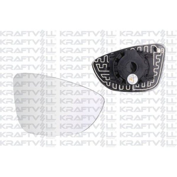 KRAFTVOLL 9080170 Dış Dikiz Ayna Camı Elektrikli Isıtmalı Sağ Convex Camlı Jetta (10- -) 