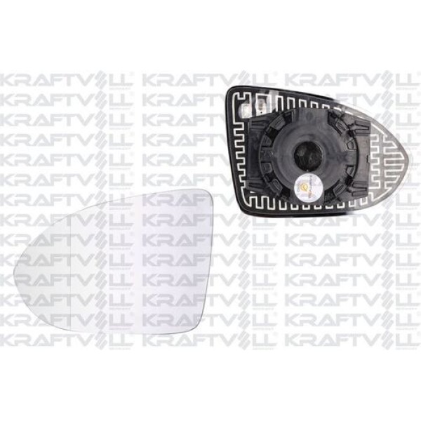 KRAFTVOLL 9080189 Dış Dikiz Ayna Camı Sol Elektrikli Isıtmalı Asferikli Passat 14 -