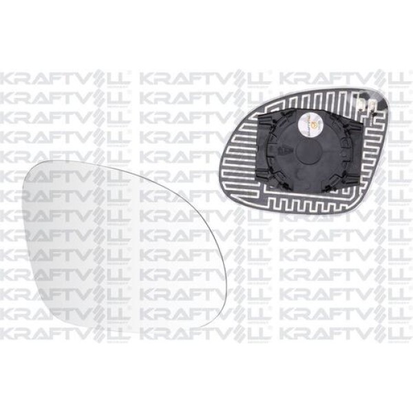 KRAFTVOLL 9080192 Dış Dikiz Ayna Camı Sağ Elektrikli Isıtmalı Konveksli Tiguan 07 - Sharan 10-