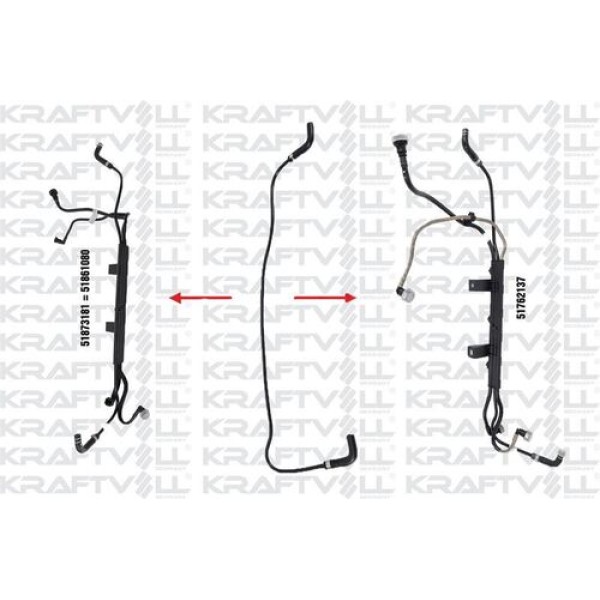 KRAFTVOLL 10032560 Yakıt Borusu Braket Hariç New Doblo 1.3 Multıjet