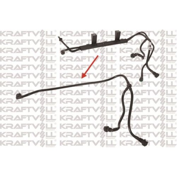 KRAFTVOLL 10033605 Yakıt Borusu Braket Hariç Fiat Fiorino 1.3 Multıjet Fiat Qubo 1.3 Multıjet 