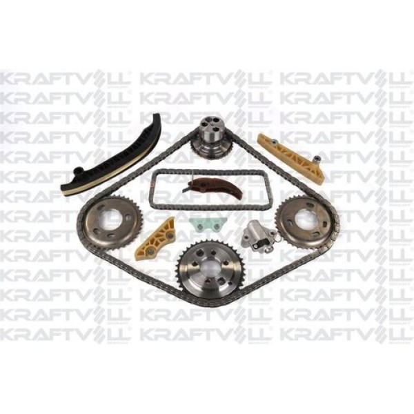 KRAFTVOLL 12100060 Eksantrik Zincir Seti V347 11-14 V363 14 /- Ranger 2,2TDCI 155Ps A,Ceker (3 Adet 