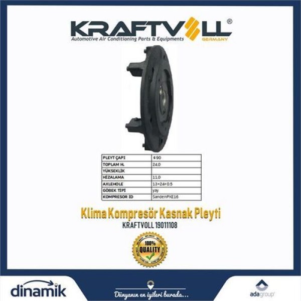 KRAFTVOLL 19011108 Klima Kompresör Gobegı Toyota Hub:83 