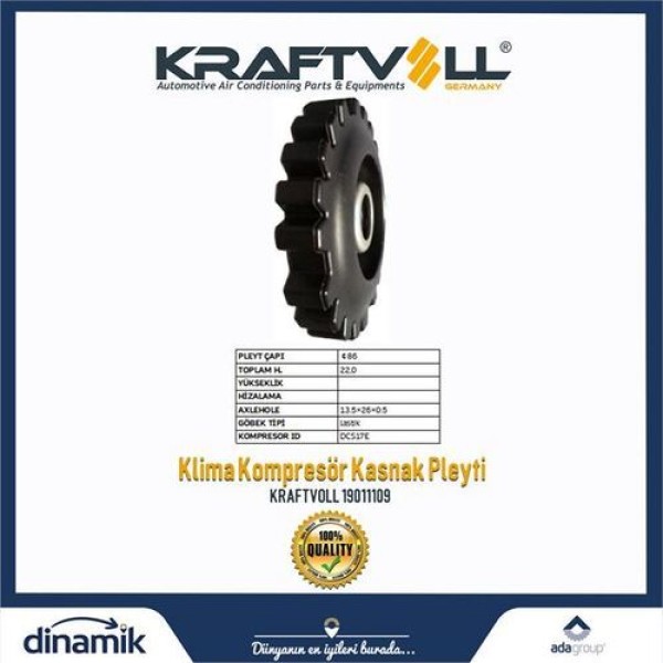 KRAFTVOLL 19011109 Klima Kompresör Gobegı Mercedes Yeni Model Vito Hub:86