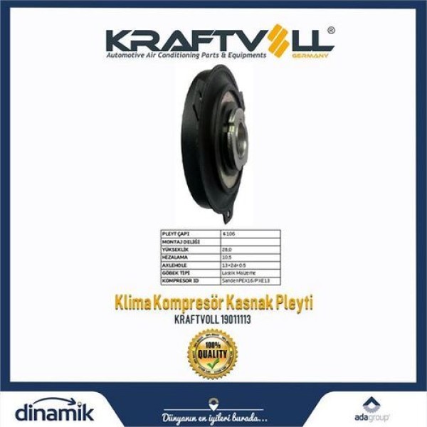 KRAFTVOLL 19011113 Klima Kompresör Gobegı Sndn-Pex16/Pxe13