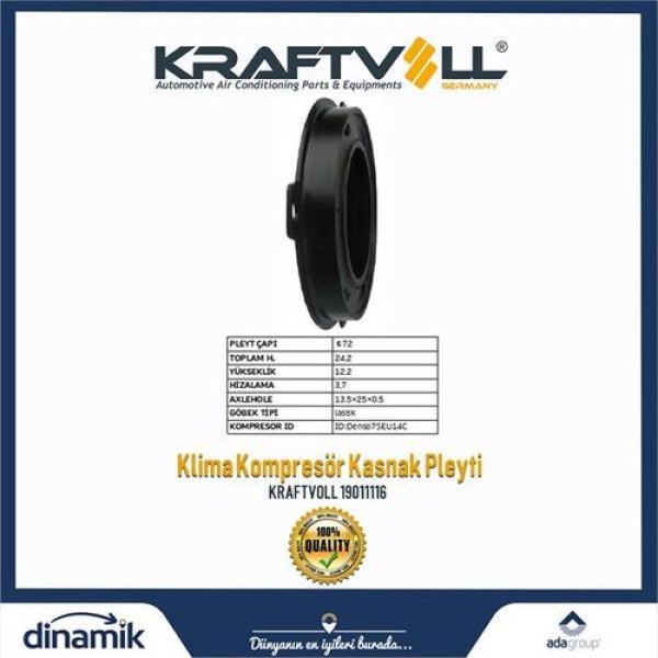 KRAFTVOLL 19011116 Klima Kompresör Gobegı Audi / Bmw