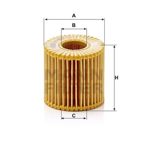 MANN HU7019Z Yağ Filtresi Corolla 13- Auris 10-12 Yaris 06- Urban Cruiser 13- 1.4 D4D