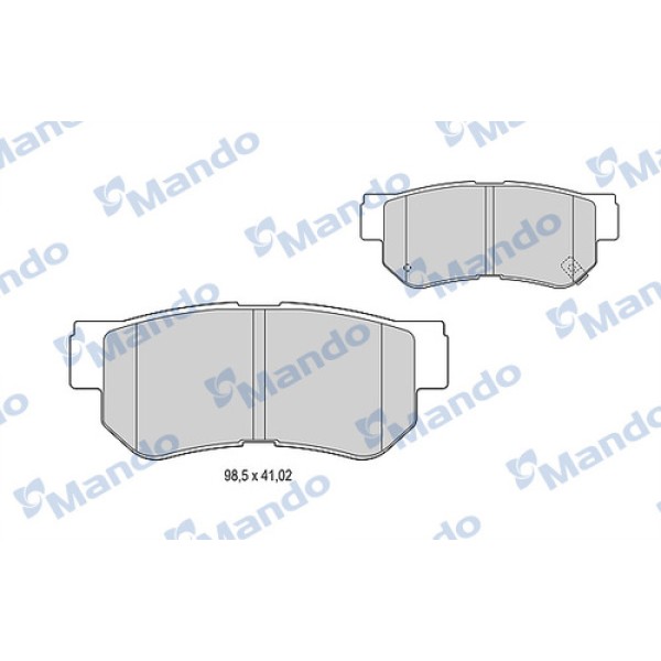 MANDO MBF015202 FREN BALATA SANTAFE 06>10 SONATA 02 ARKA 