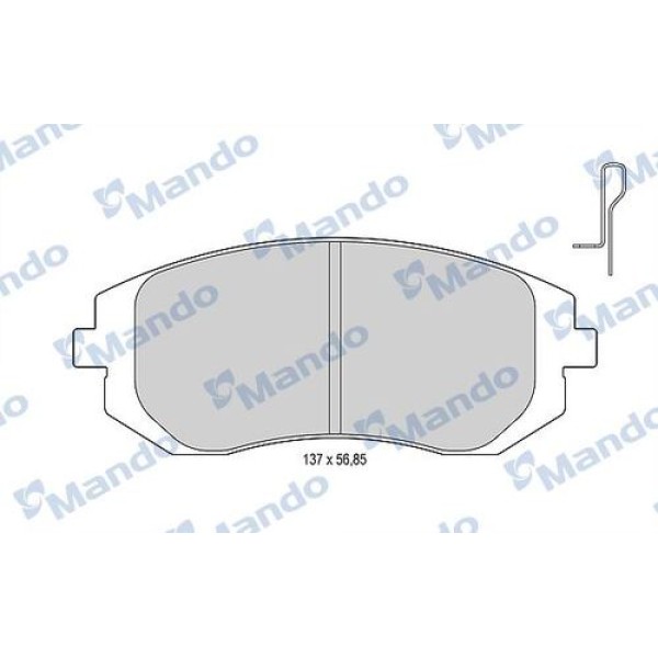 MANDO MBF015823 ON FREN BALATASI SUBARU IMPREZA 00-08 LEGACY 02-08 BRZ 12> FORESTER 02-08 XV 12> 