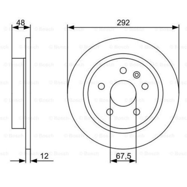 MGA 50462 Fren Diski Arka Düz 292Mm 16 Insignia 08- 