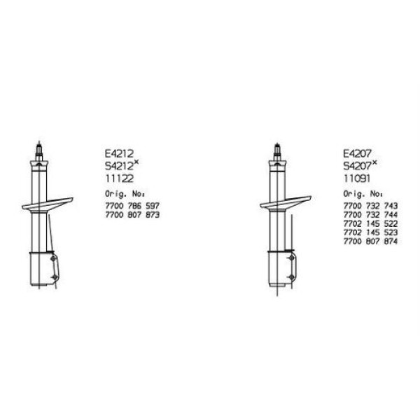 MONROE R11122 ON AMORTISOR L R RENAULT SUPER 5 1984-1996 YAGLI 