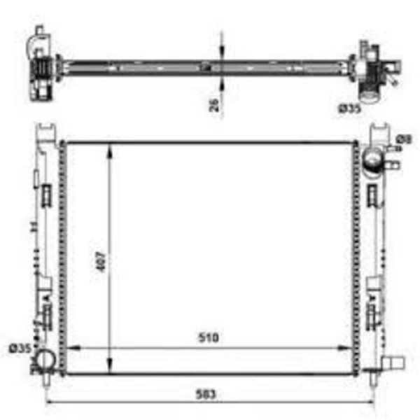 MOTRIO 8671095514 MOTRIO RADYATOR CLIO IV 