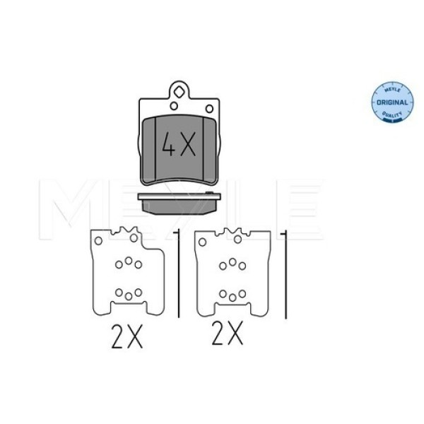 MEYLE 0252191915 FREN BALATASI ARKA MERCEDES 