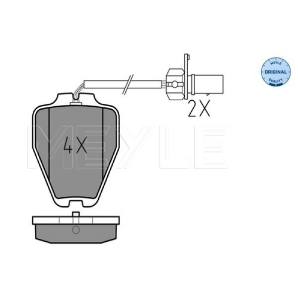 MEYLE 0252328017W FREN BALATASI ON-FISLI ARE VW 