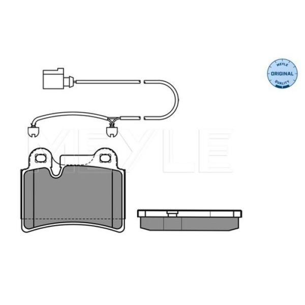 MEYLE 0252409717 FREN BALATASI VW TOUAREG V6 ARKA BREMBO 17 PR1KQ 